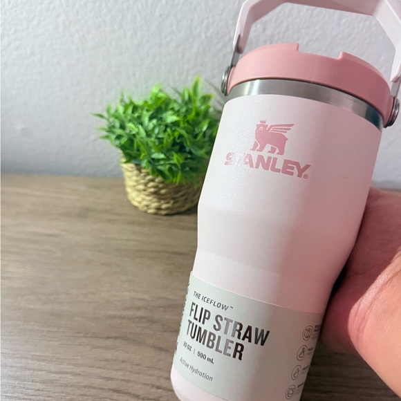 Stanley IceFlow Pink Tumbler with Flip Straw - Picture 3 of 4